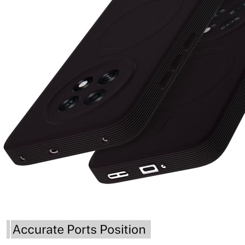 Image of Pikkme Back Cover for Oppo F31 Pro Plus 5G Soft Matte Silicone Mag-Safe Design (Mag-Safe Not Support) Camera Protection | Slim Fit Bumper Cover (Purple)