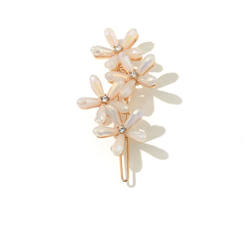 Fermagli for capelli for ragazze, fermagli for capelli, accessori for capelli, accessori for capelli con forcina laterale a fiore Accessori for capelli for ragazze Accessori for capelli femminili (Col