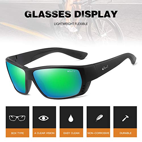 Image of Bevi Polarized Sports Sunglasses Ultralight TR90 Frame Glasses Flexible and Durable for Men Women Sun Glasses