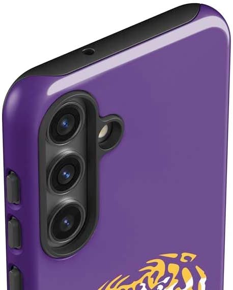 Skinit Impact Phone Case Compatible with Galaxy S24 Plus - Officially Licensed LSU Purple Tiger Mascot Design