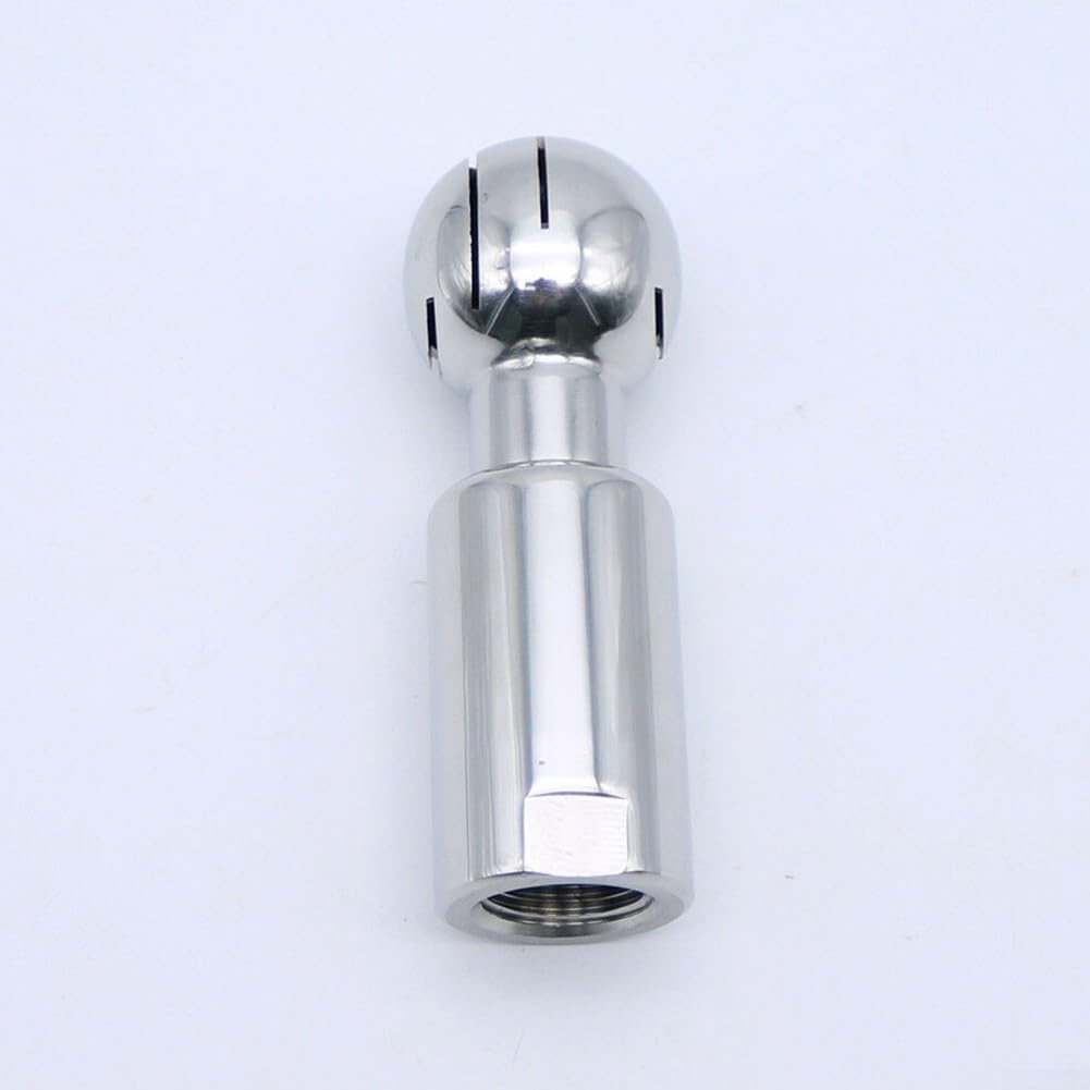 30,5 cm weiblicher rotierender Sanitär-Sprühkugel CIP-Reinigungskopf Edelstahl 316L mit Gewinde DN15 für Lebensmittel-, Getränke-, Pharma-Tankreinigung