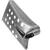 IWOWHERO Pala de Metal para Tamizar Barro y Lodo en Desagües y Alcantarillas de Acero Manganeso de 24X15 CM Agujeros de 1.5 CM, Herramienta Estable y Multifuncional para Limpieza