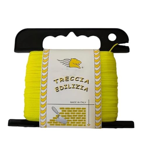 FILO PER EDILIZIA LENZA MURATORE 100 MT GIALLO FLUORESCENTE