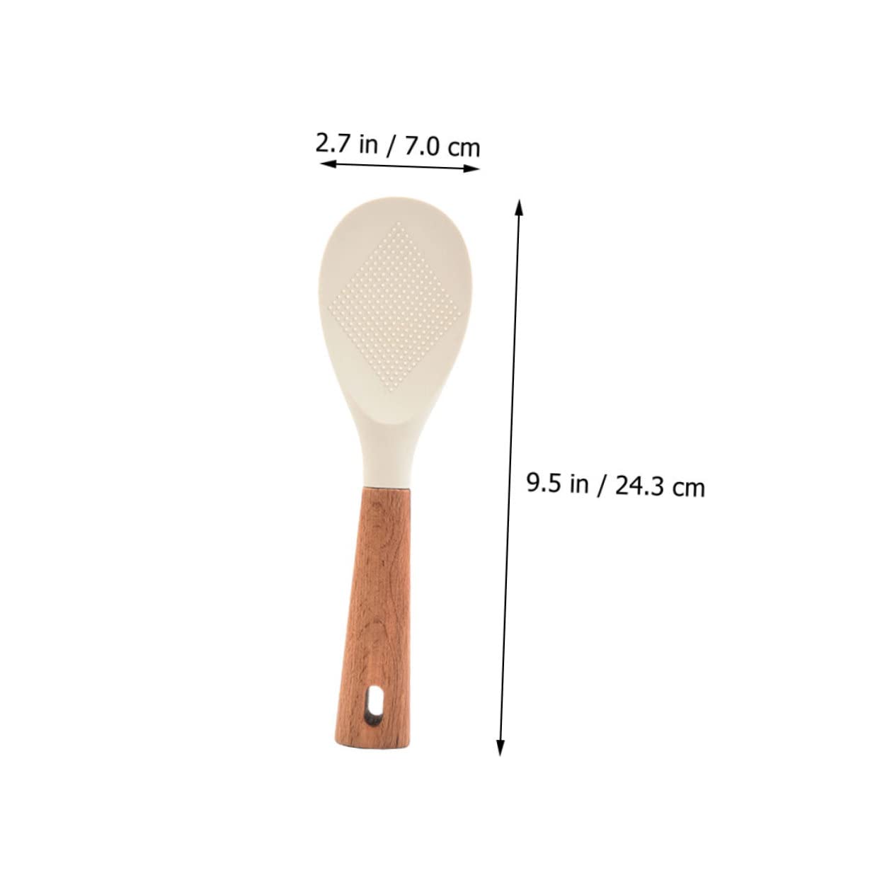 HOLIDYOYO Rice Spoon Soup Ladle Handle Spoon Food Scoop Large Spoon Rice Cooking Spoon Serving Spoon Kitchen Gadges Cooking Spoons Salads Cooker Spoon Rice Server Soup Scoop Table Spoon Wood