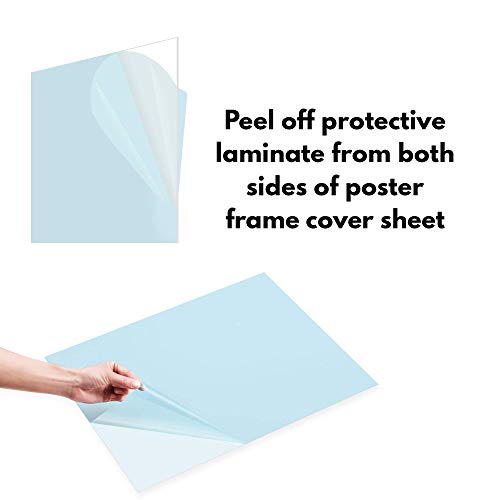 Image of Icona Bay PET Plexiglass, Thin & Flexible Plastic Sheets (24x36 x 0.03 inch, Clear, 3 Pack), PET Sheeting is Pliable Unlike Acrylic, Easy to Cut for DIY Art Projects & Protective Barriers