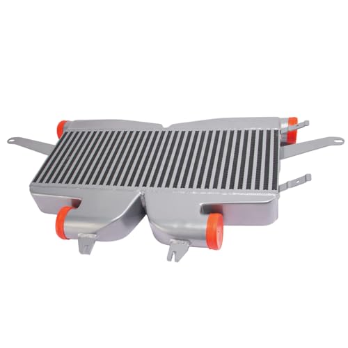 Large Vertical Flow Turbo Intercooler for Nissan 370Z Aluminum Intercooler 23" x 9" x 3", Silver - Image 5