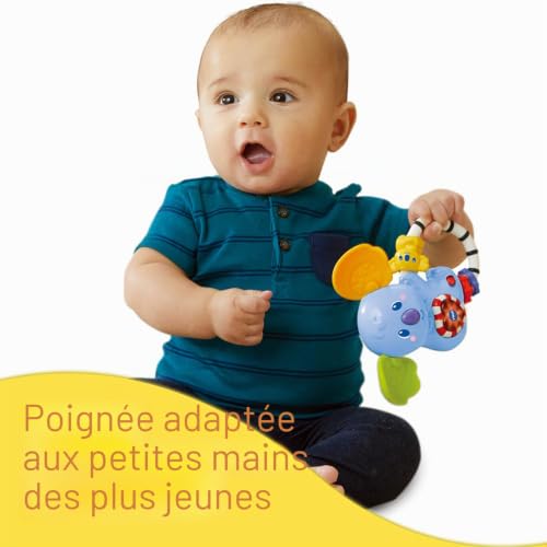 Hochet Interactif Vtech Kimi Bouton Lumineux Cœur Piles Incluses Plastique - vue 3