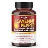 Cayenne Pepper, with Ginger, Turmeric, Cinnamon, Black Pepper - Digestion Support (150-day Supply)