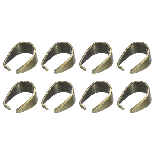 uxcell 100Pcs Pince Clip 6x8mm Connecteur Bail Métal Bijoux DIY Cyan Rétro
