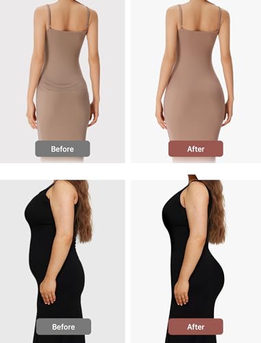 image for OEAK Tummy Control Shapewear for Women Seamless Girdle High Waisted Bo