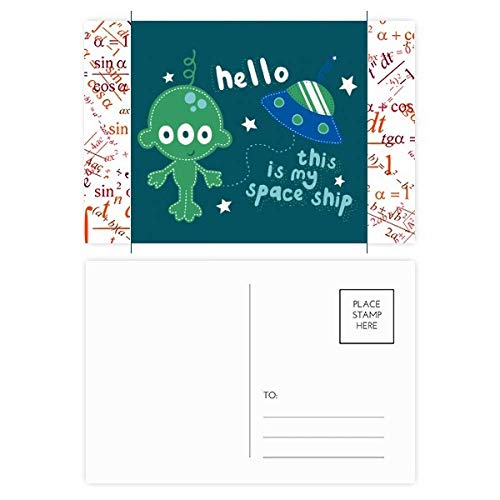 Carte postale Univers et Alien multicolore 20pcs pour correspondance