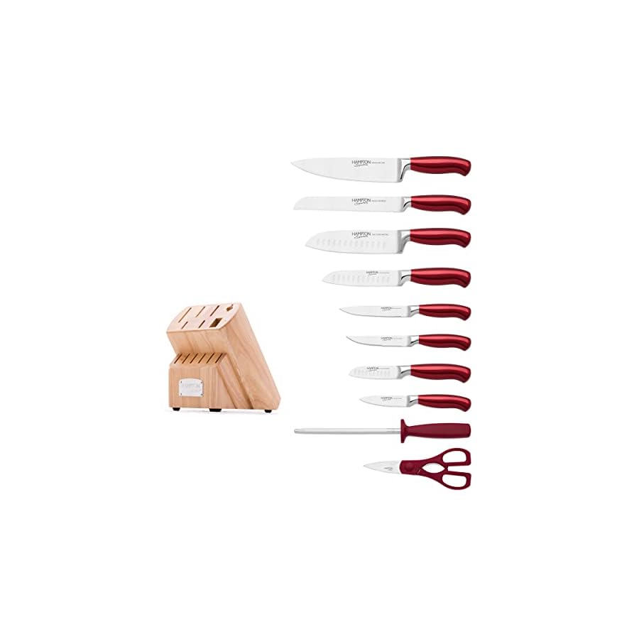 Hampton Forge Hmc01B077B Argentum Red 14Pc Block Set
