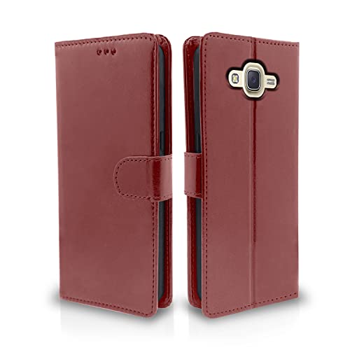 Pikkme Samsung Galaxy J7 2015 / J7 / J7 Nxt Flip Cover Leather Finish Wallet Back Case for Samsung Galaxy J7 2015 / J7 / J7 Nxt (Brown)- Best and cheap mobile covers in India