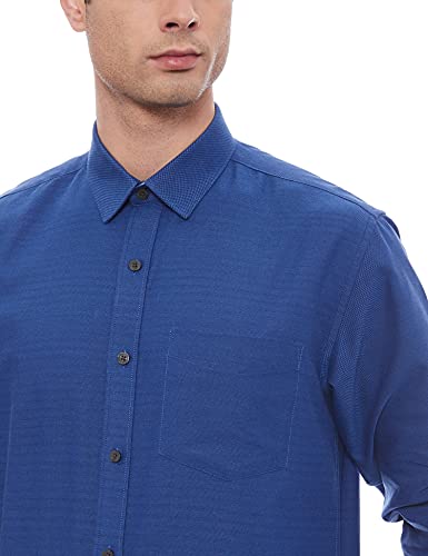 Image of Amazon Brand - Arthur Harvey Men's Regular Shirt (AH01-GTZ-DOB-C100 Royal Blue1 39)