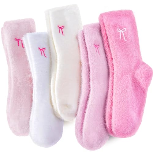 Fuzzy Socks for Women Soft Fluffy Slipper Socks Cozy House Sleeping Sock Cute Warm Winter Clothing