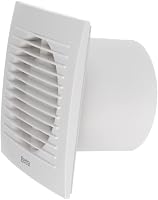 EUROPLAST Fürdőszoba Ventilátor 100mm Átmérő Csendes Szellőztető Fehér WC Páramentesítő Fali Elszívó 6