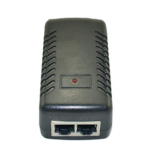 Jeirdus Inyector PoE pasivo de 24 V y 1 A, 4 unidades, fuente de alimentación Power over Ethernet compatible con IEEE 802.3af, 10/100 Mbps, para cámaras IP, puntos de acceso y otros dispositivos miniatura 2