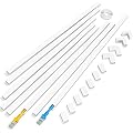 One-Cord Channel Cable Concealer - CMC-03 Cord Cover Wall Cable Management System - 125" Cable Hider Raceway Kit for a Power Cord, Ethernet Cable, Speaker Wire - 8X L15.7in, W0.59in H0.39in, White