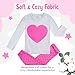 SUPER SOFT HEART 2 PIECE PAJAMA SET 100% COTTON (SIZE 12M-7Y) 2 FREE GIFTS, 2 Years, PINK / GREY