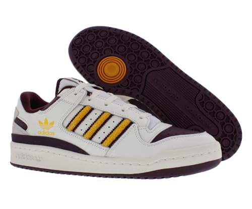 Image of adidas Forum Low CL Mens Shoes Size 13.5, Color: Team Maroon /Cloud White /Collegiate Gold
