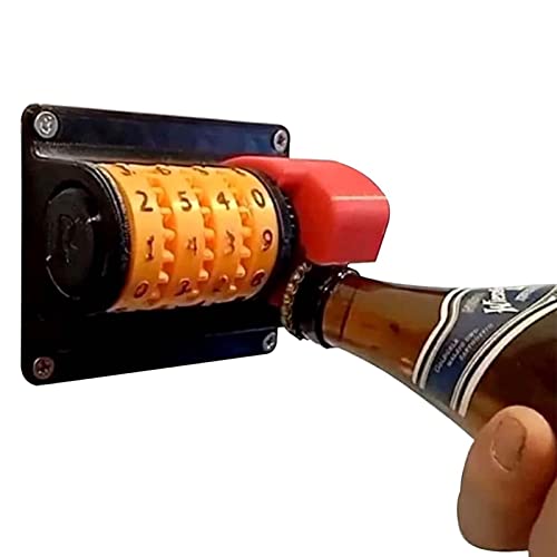 Gujugm Abridor de Botellas montado en la Pared - Abrebotellas Creativo | Abridor de Botellas de Barra de gabinete de Cerveza, abridor de Botellas de Cerveza Manual Creativo para Pared de Cocina Bar Cover