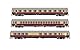 Rivarossi HR4305 3er-Pack „Tee Helvetia“, ARD+mh 105, Apümh 121 und Avümh 111 Modelleisenbahn – Reisezugwagen