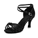 HROYL Mujer Zapatos de Baile Latino/Moderno/Samba/Chacha para Mujer Satin Zapatos de Baile...