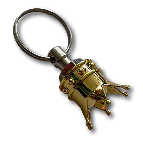 KUSTOM66 Key Ring Crown Gold, gold, S