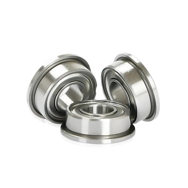Rodamientos Sellados, 10 Uds F682ZZ F683ZZ F684ZZ F685ZZ F686ZZ F687ZZ F688ZZ F689ZZ rodamiento de bolas con brida rodamientos bridas blindadas Metal pared delgada