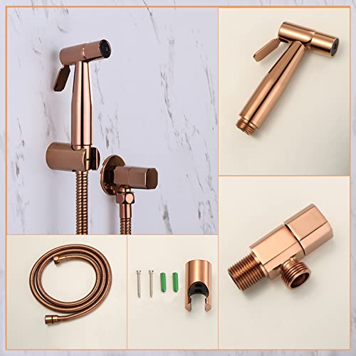 Douche bidet de salle de bain multifonction or rose pour routine bien-être - 8