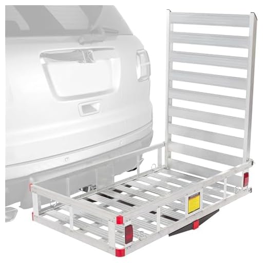 Economy Hitch Mounted Mobility Scooter Carrier Rack with Ramp