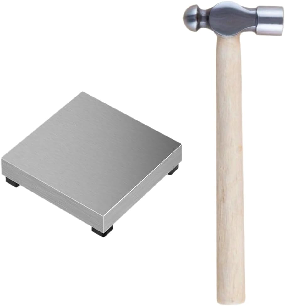 Multifuntional Steel Anvils Metal Stamping Hammer Jewelry Making Block Leather Crafting Block Jewelry Crafting Tool