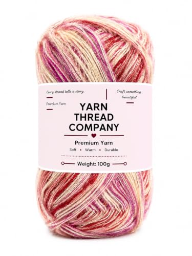 Image of 3 Ply Knitting Wool Yarn, Supersoft Hand Knitting Wool for Craft, Crochet, Amigurumi, Embroidery (Shade ac)