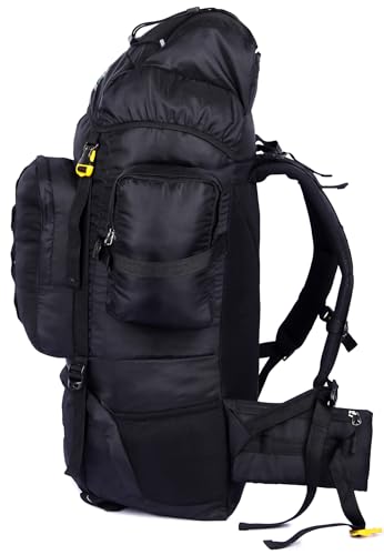 Image of hiker's way 75+5 Ltrs Rucksack bags Rucksacks for men Trekking bags for men backpacks Travelling Bag For men and women with waterproof compartment with rain cover