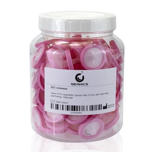 Image of Syringe Filters Hydrophilic PTFE 33 mm 0.22 um,100pcs