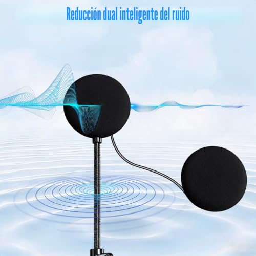 Auriculares para moto Bluetooth OBEST interfono para casco con audio manos libres 4