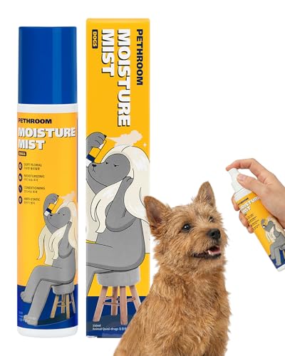 Image of PETHROOM Dog Moisture Mist – Hydrating & Dematting Dander Spray, Floral Refreshing Scent, Deodorizing Perfume Conditioner for Dogs, EWG Verified, 5.1 Fl Oz