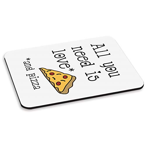 All You Need Is Love and Pizza Alfombra Ratón Ordenador PC