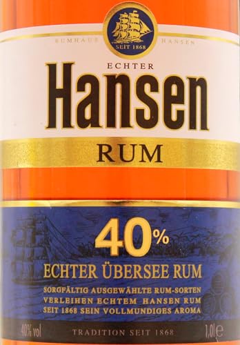 Hansen 40 prozent Blau Rum (1 x 1 l)