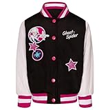 Marvel Spider-Man Spider-Gwen Toddler Girls Varsity Bomber Jacket Black Spider Gwen 4T