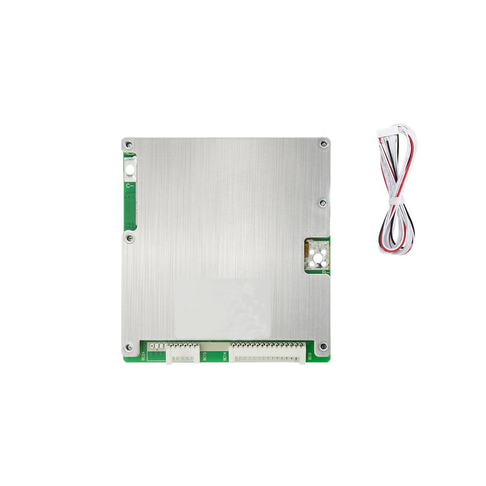 BMS - Placa de protección, múltiples funciones de protección, módulo BMS con control de temperatura y equilibrio 16S 50A 3.2V para batería NCM