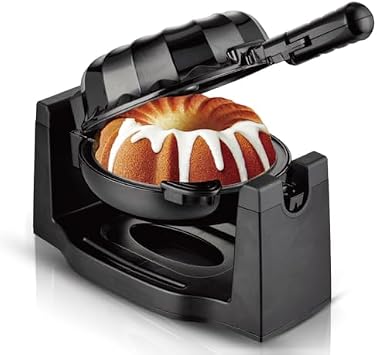 Electric Mini Donut and Lava Cake Maker, 1800W with Nonstick Surface and Heat Indicator, Perfect for Quick Snacks and Desserts