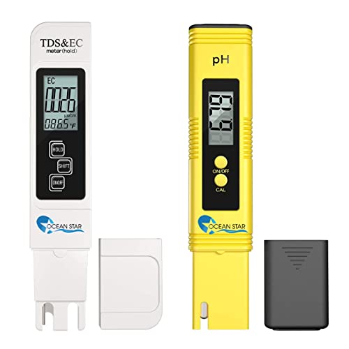 OCEAN STAR TECHNOLOGIES Digital Ph Meter And Tds Meter 3 In 1 Water Quality Tester Auto Calibration, Ideal Kit For Aquarium, Swimming Pool, Drinking Water (Pack Of 1)