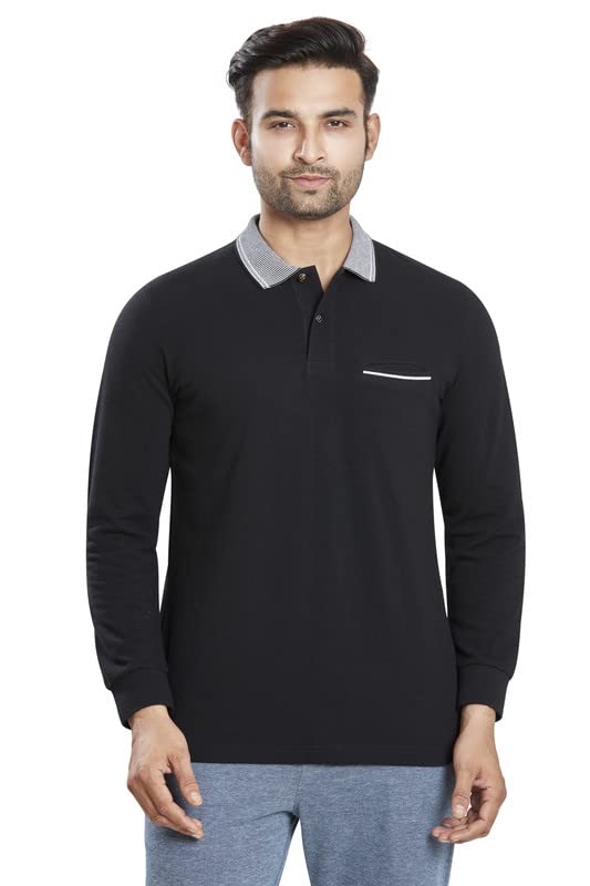 celsius Men's Polo Collar Full Sleeve T Shirt-picture-3
