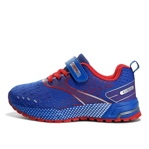 Image of KUBUA Kids Running Shoes for Boys Sneakers Girls Gym Tennis Shoes Toddler Sport Athletic Blue A 11 Little Kid