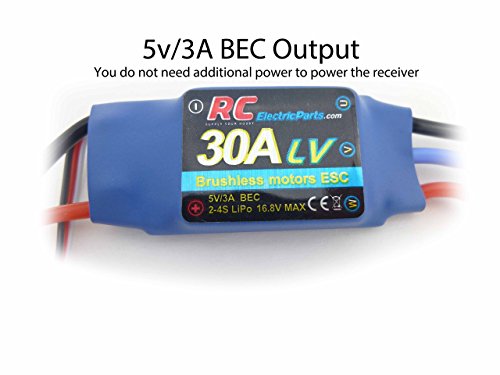 30A Rc Brushless Motor Electric Speed Controller Esc 3A Ubec With Xt60 & 3.5Mm Bullet Plugs #TOP1