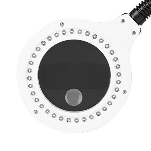 YUHINN Lupa Lámpara de Lupa con Cabeza giratoria de luz LED y Cuello Ajustable de Baja energía para Lectura de Trabajo de Costura de precisión Inspección