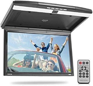 15.6-Inch Overhead Flip-Down Car Monitor - Hi-Res 1680x800p Widescreen Car Roof Mount Monitor