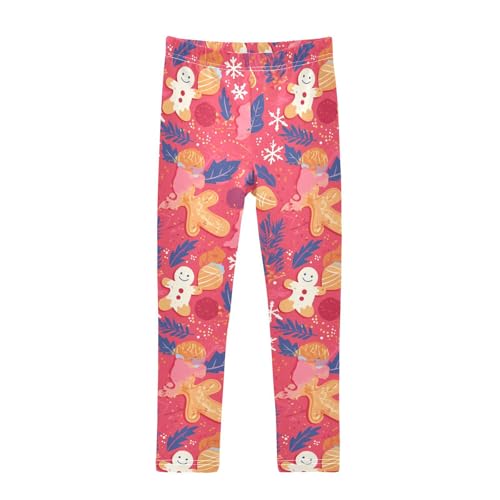 Gingerbread Cookies Kids Baby Girls Basic Leggings Casual Full Length Leg Yoga Pants Running