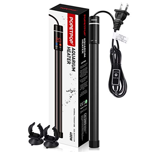 image for POPETPOP [Upgraded 400W Aquarium Heater - Submersible Titanium Fish Ta